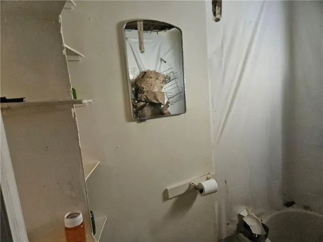 a close view of walk in closet