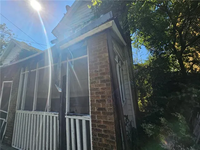 a backyard of a house