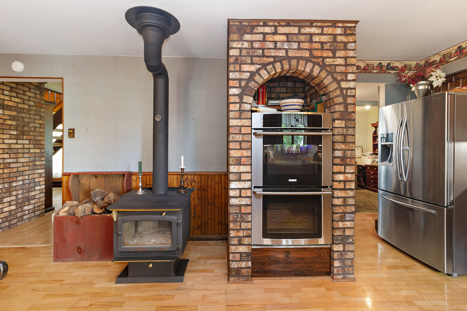 32444 Wilton Road Manhattan, IL 60442 - Photo 10 of 28 a living room with furniture and a fireplace