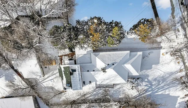 a view of city and mountain