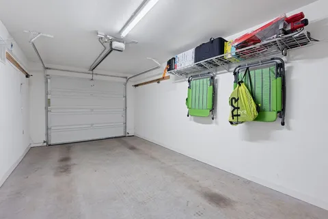 a view of a garage