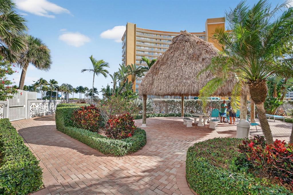 405 North Ocean Boulevard, Unit 1027 Pompano Beach, FL 33062 - Photo 18 of 57 a view of a backyard