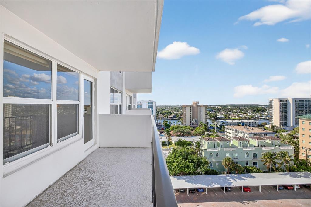405 North Ocean Boulevard, Unit 1027 Pompano Beach, FL 33062 - Photo 50 of 57 a view of a city from a balcony