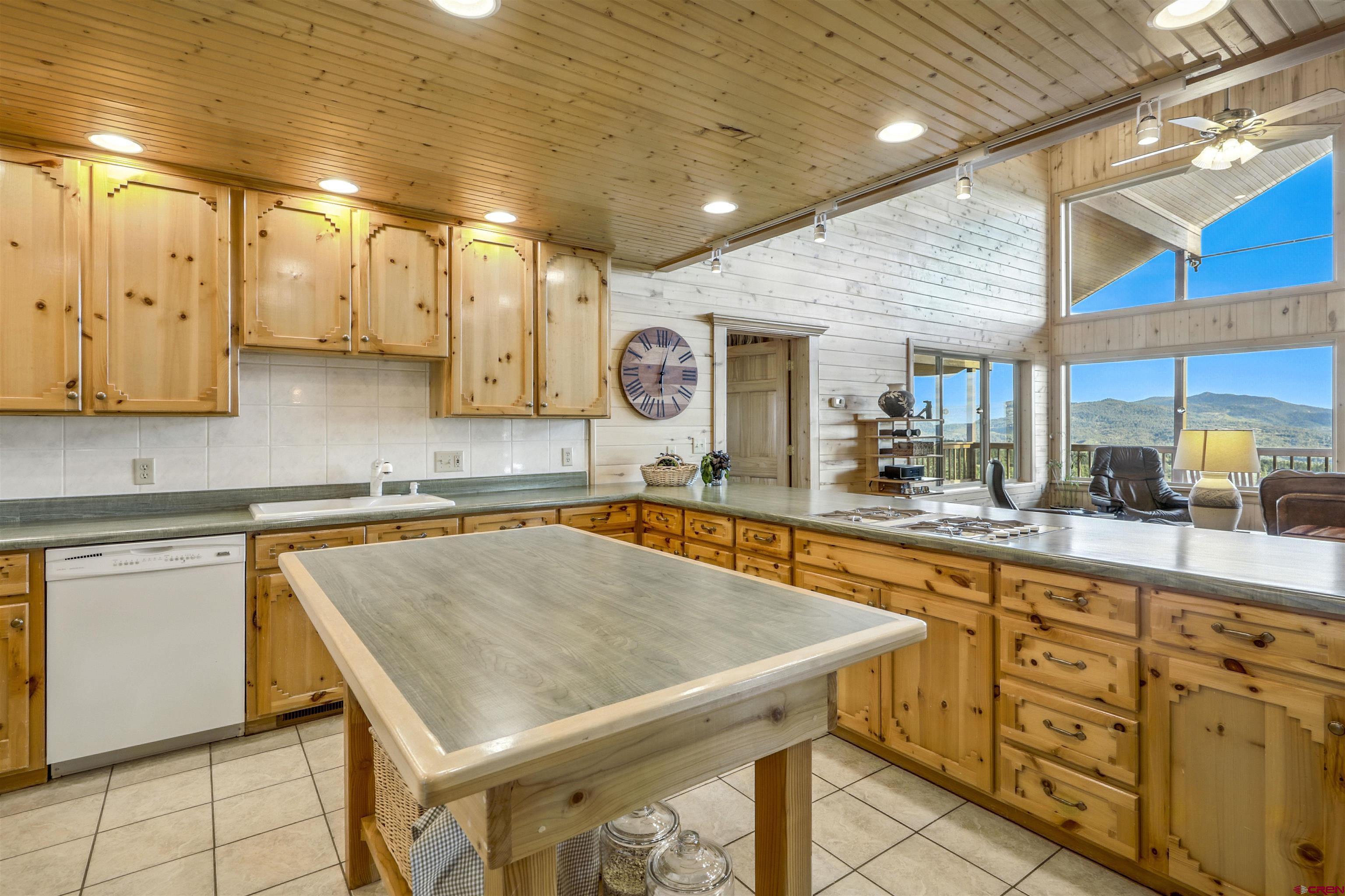 1100 Soaring Eagle Court Chromo, CO 81128 - Photo 7 of 44 a kitchen with stainless steel appliances granite countertop a sink a stove counter space and cabinets