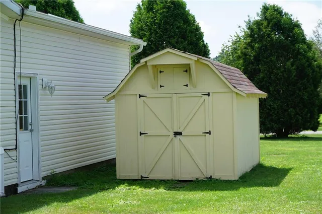 a view of a small house