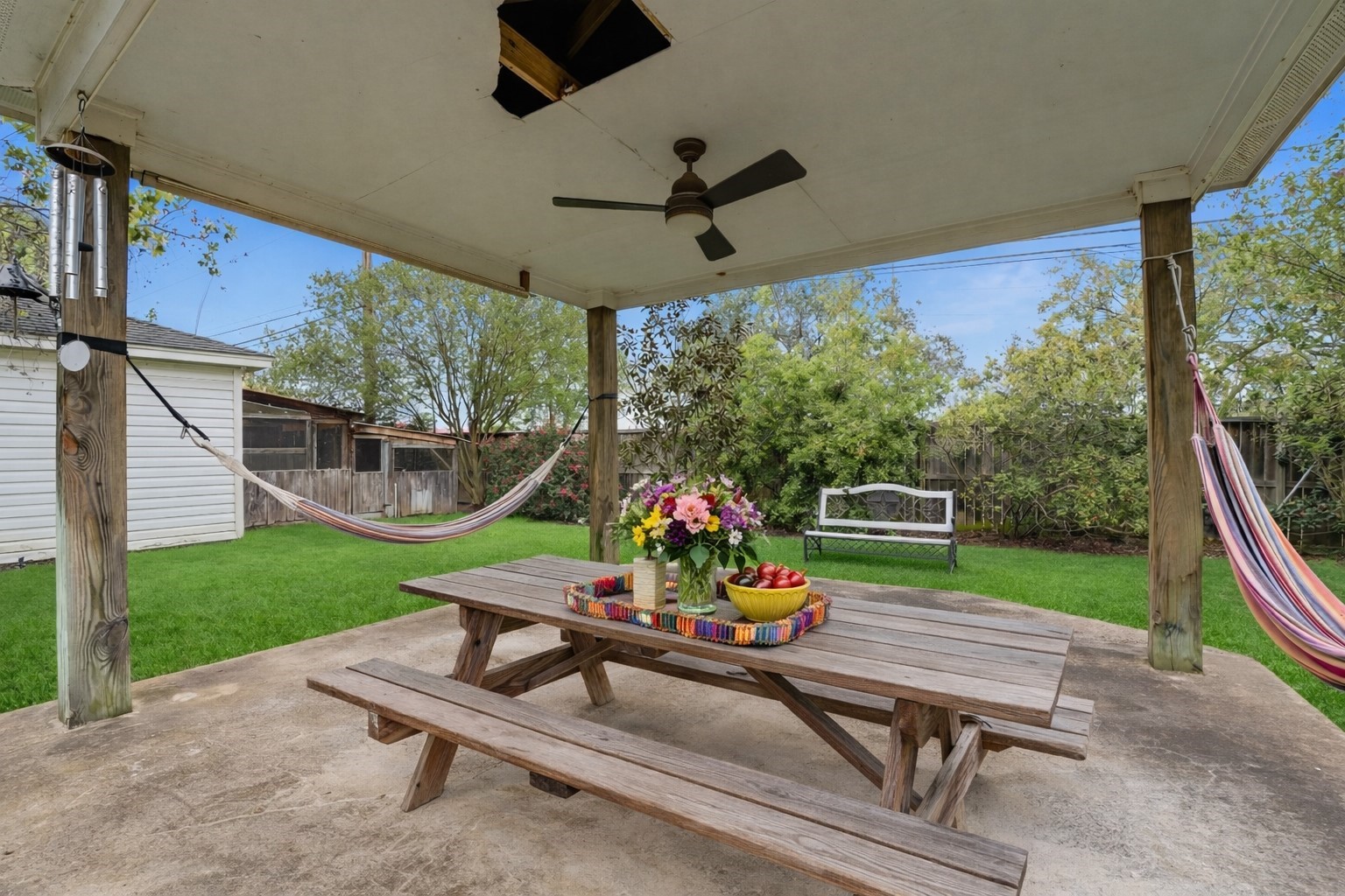22338 Wetherburn Lane Katy, TX 77449 - Photo 19 of 36 Covered patio perfect for outdoor relaxing or entertaining.