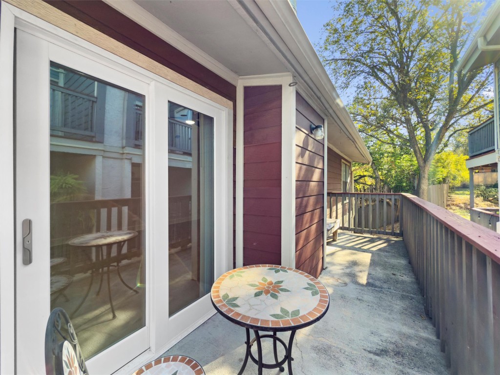 2215 Post Road, Unit 2051 Austin, TX 78704 - Photo 25 of 37 a view of a balcony with chairs