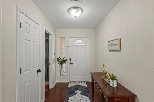 a view of a hallway with interior of the house