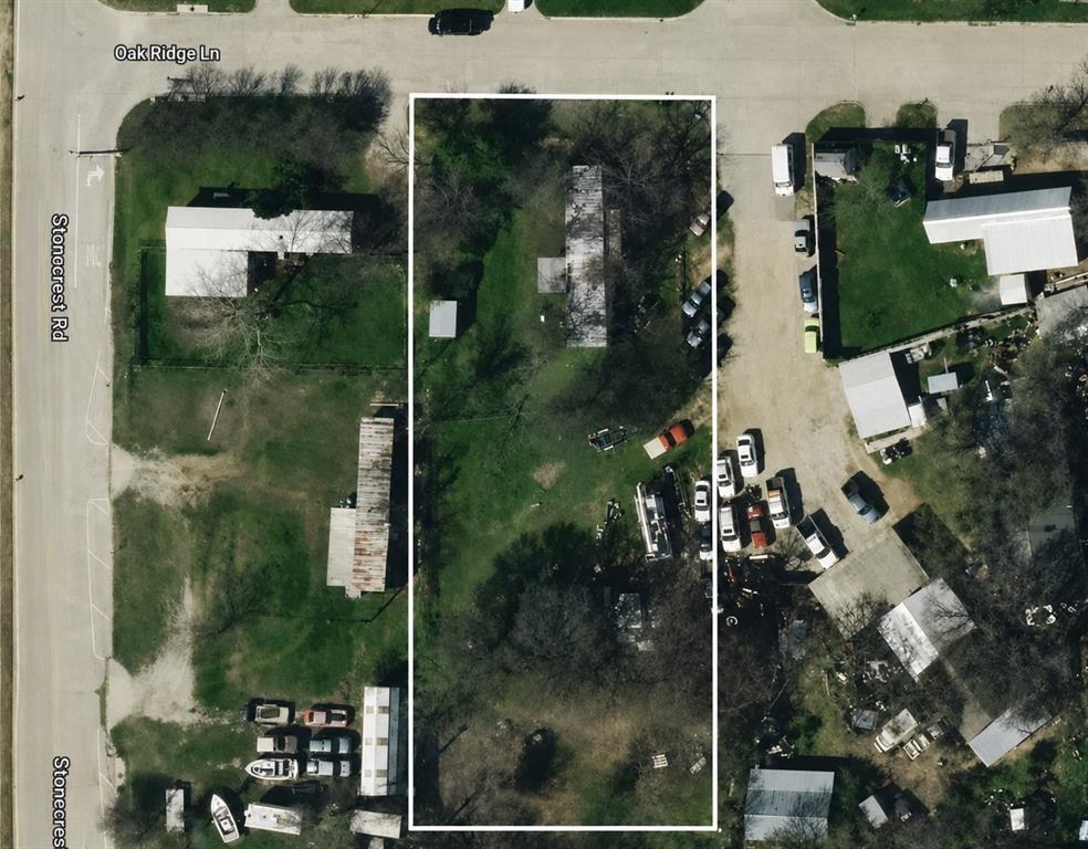 6606 Oak Ridge Lane Flower Mound, TX 76226 - Photo 1 of 4 Aerial Site Plan. Depicting the property boundary and surrounding features