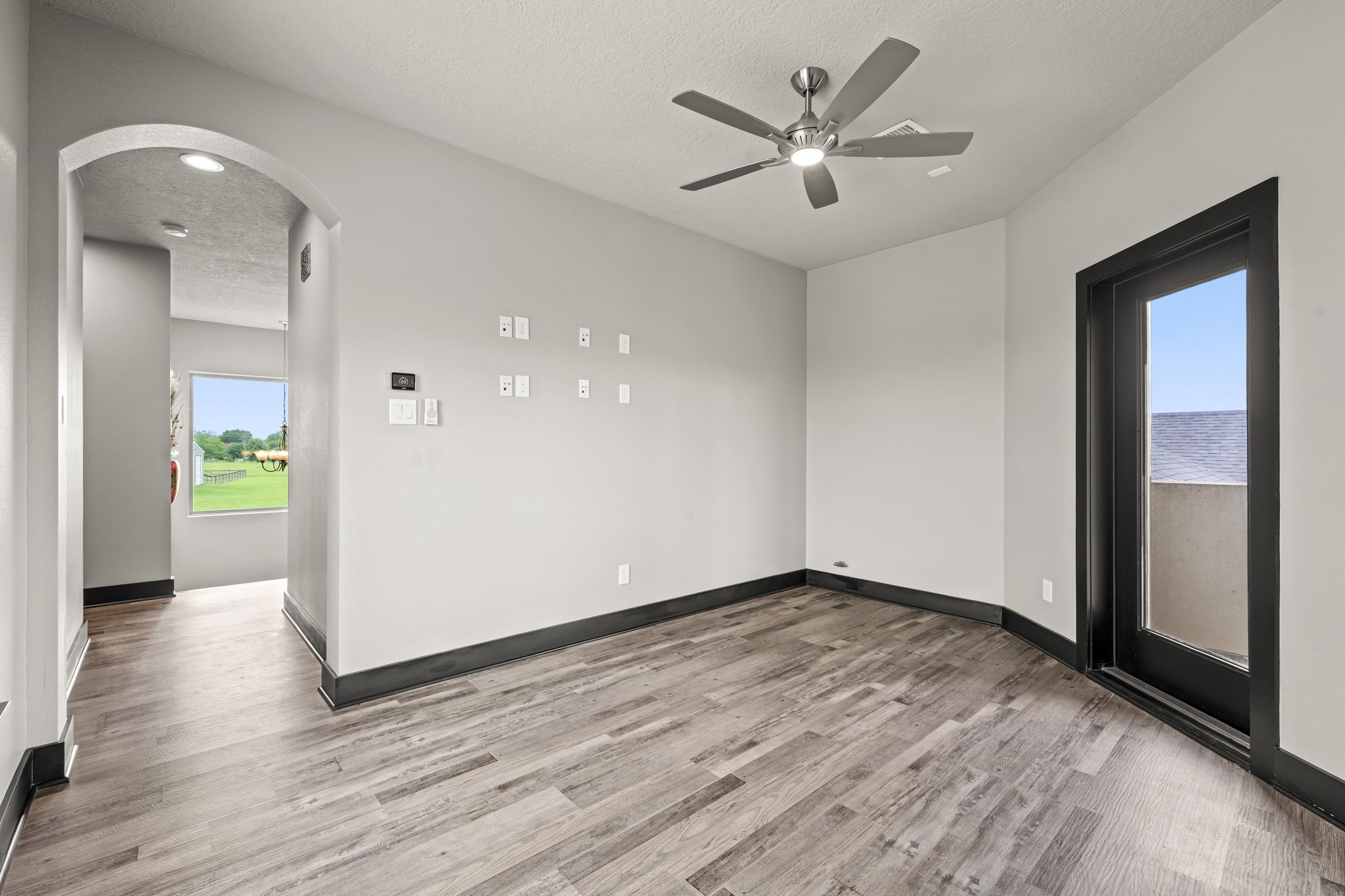 2856 Wolcek Road Crosby, TX 77532 - Photo 34 of 48 Game room alternate view which features a hookup for gaming equipment and a gas line for a fireplace installation.