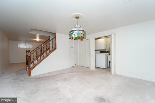 a view of an entryway with staircase