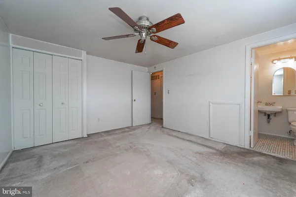 a view of an empty room