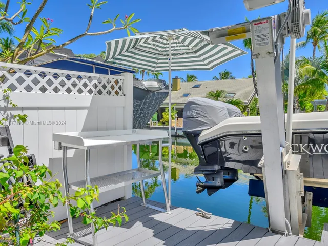 a view of a house with swimming pool and sitting area