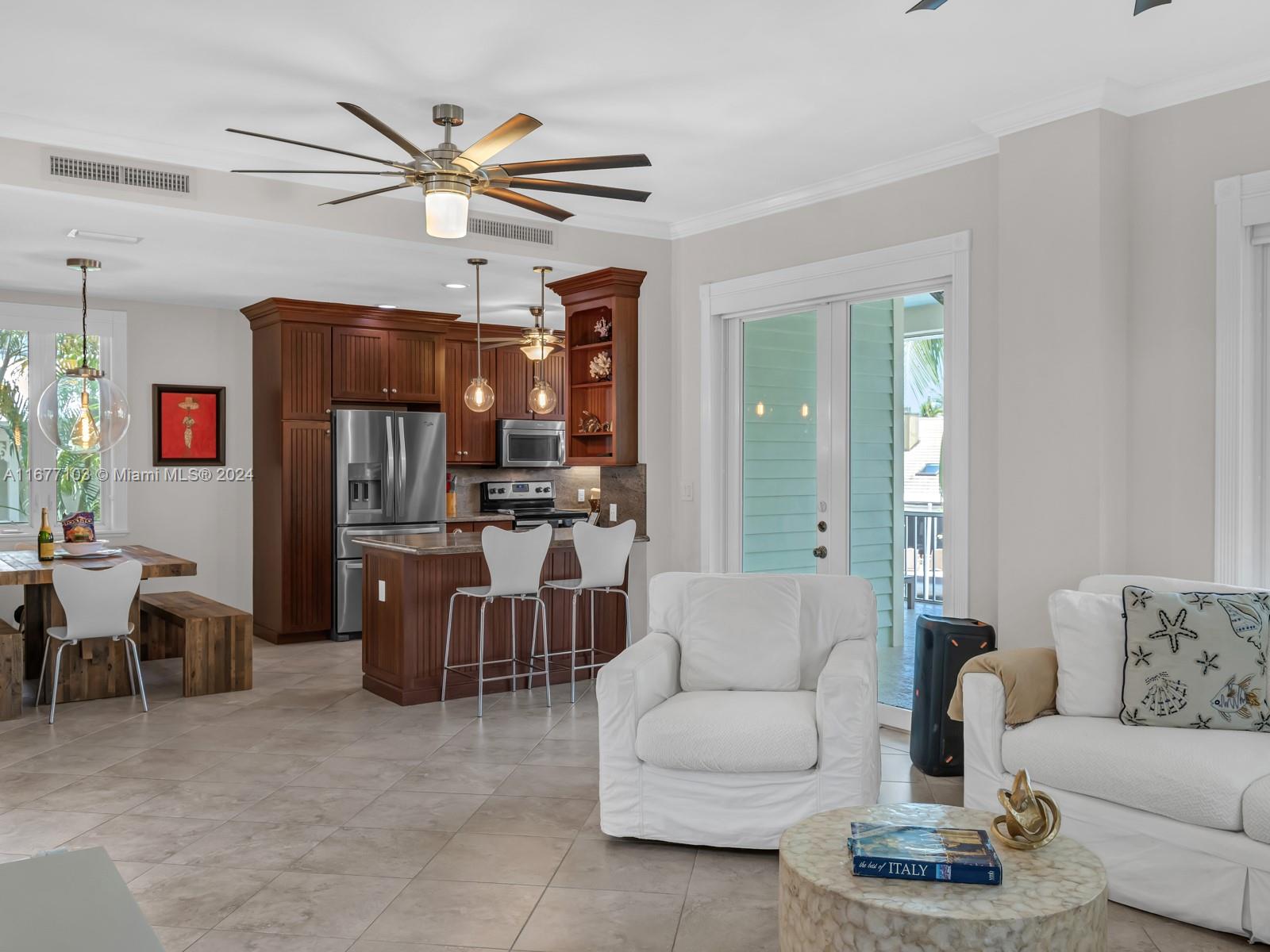 3 North Drive Key Largo, FL 33037 - Photo 22 of 54 a living room with furniture kitchen view and a window