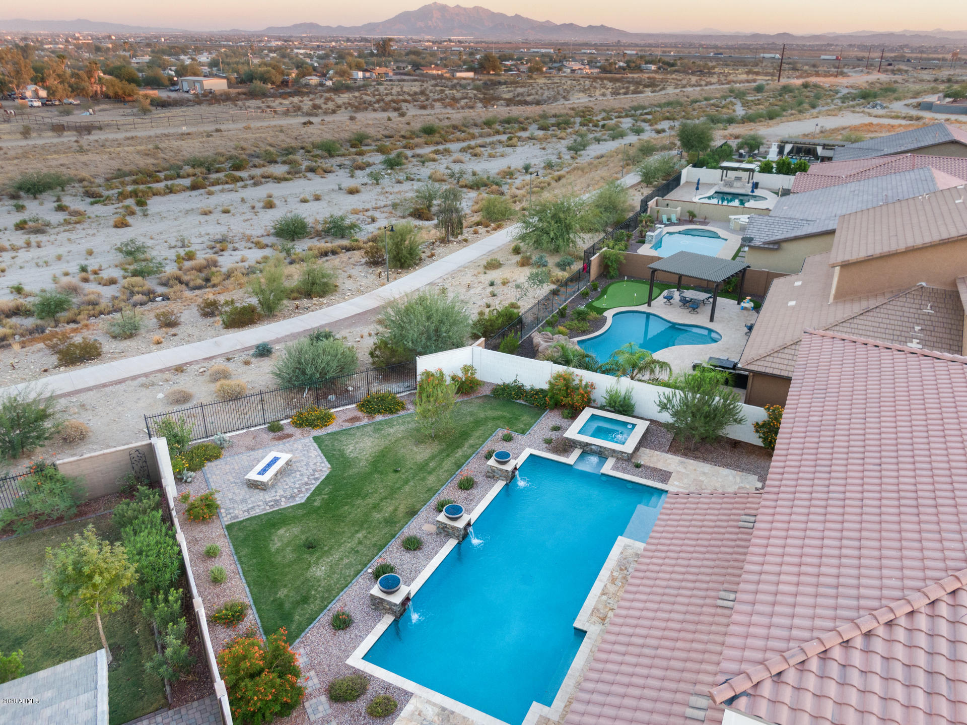 2247 North Beverly Place Buckeye, AZ 85396 - Photo 89 of 95 an aerial view of a house with a garden