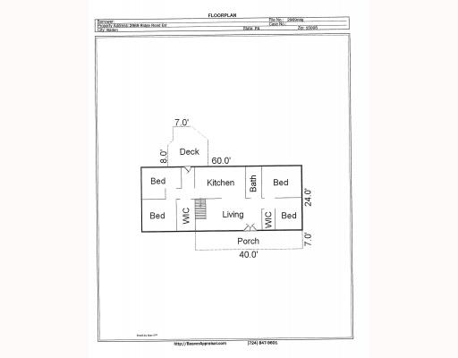 2969 Ridge Rd Extension Economy, PA 15005 - Photo 10 of 11 1st Floor Plan.