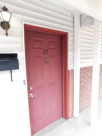 a view of front door