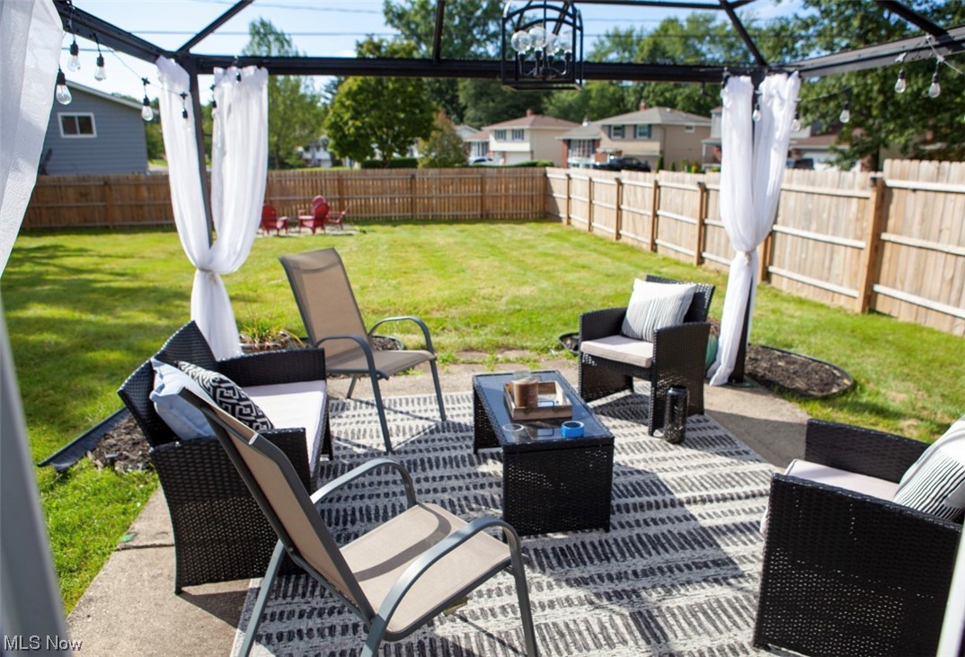 519 Button Road Bedford, OH 44146 - Photo 24 of 26 View of patio / terrace featuring an outdoor living space