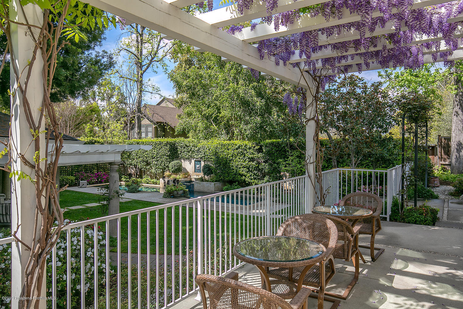 504 Arbor Street Pasadena, CA 91105 - Photo 36 of 46 a view of a chair and tables in the deck