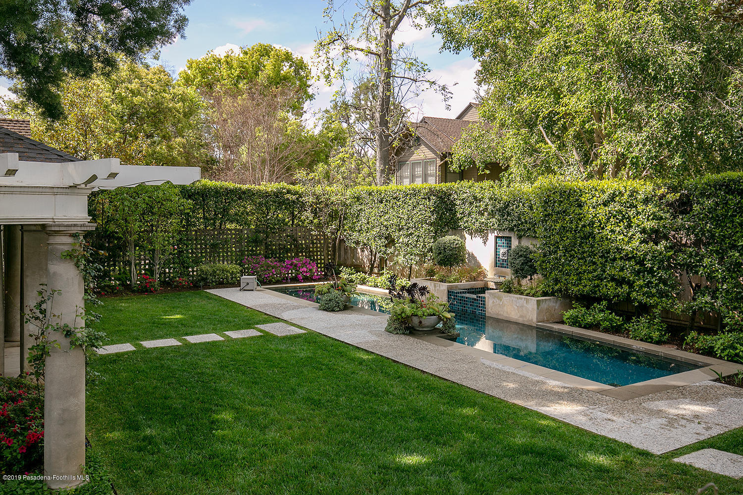 504 Arbor Street Pasadena, CA 91105 - Photo 37 of 46 a view of a backyard with sitting area