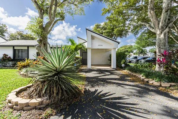 a plant that is in front of a house