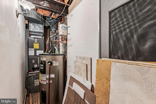 a view of storage and utility room