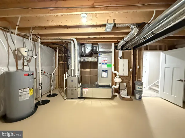 a view of water heater room