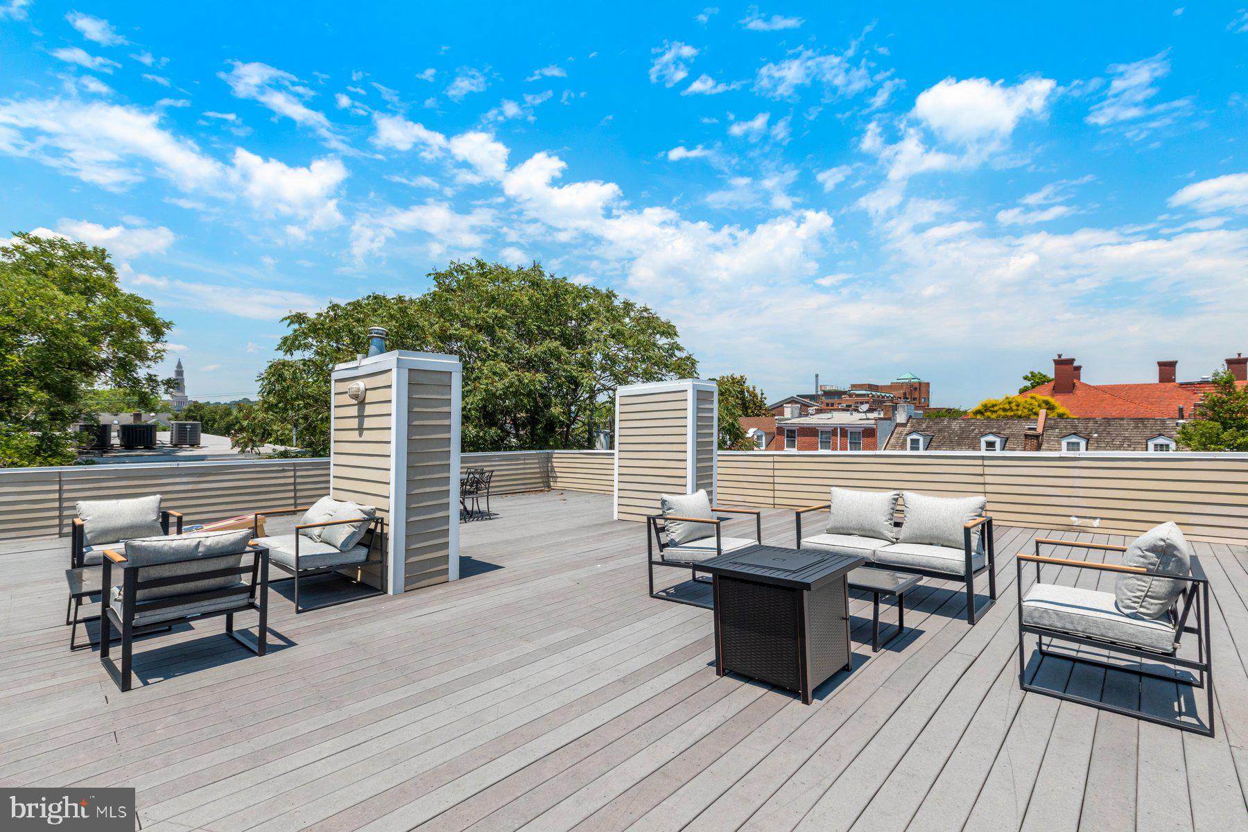 207 South Patrick Street, Unit 104 Alexandria, VA 22314 - Photo 22 of 33 a view of roof deck with seating space and wooden floor