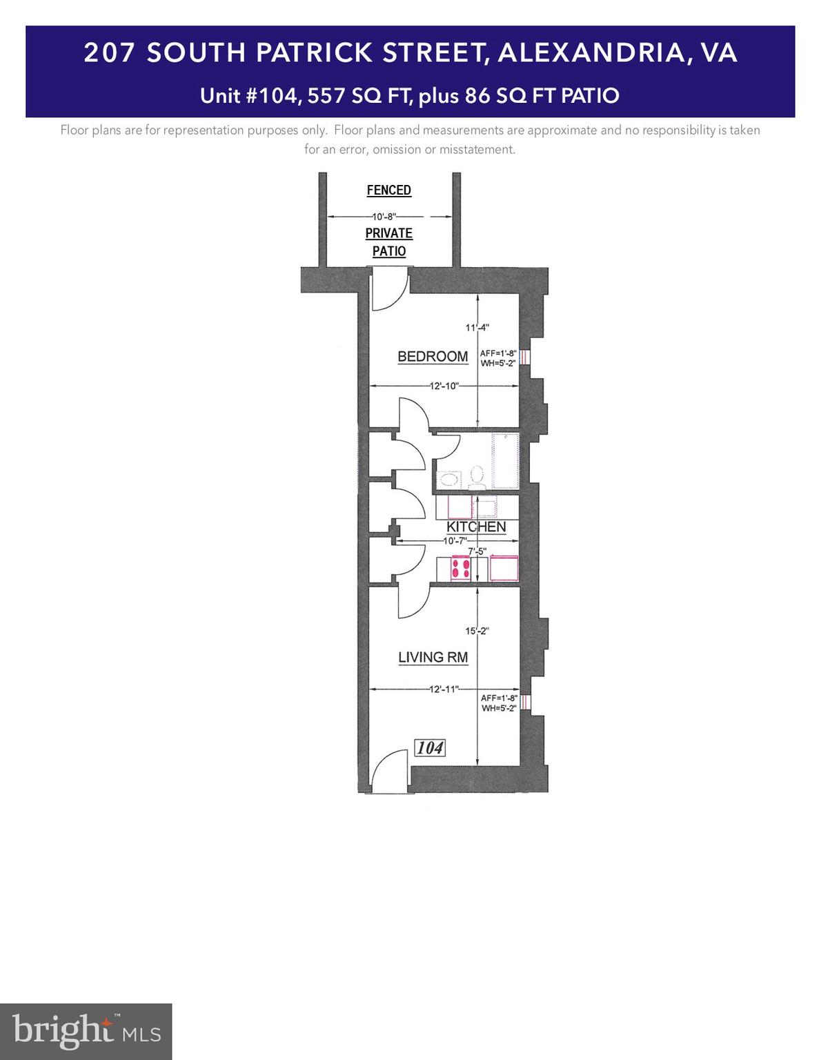 207 South Patrick Street, Unit 104 Alexandria, VA 22314 - Photo 33 of 33 a picture of a bench in front of a building