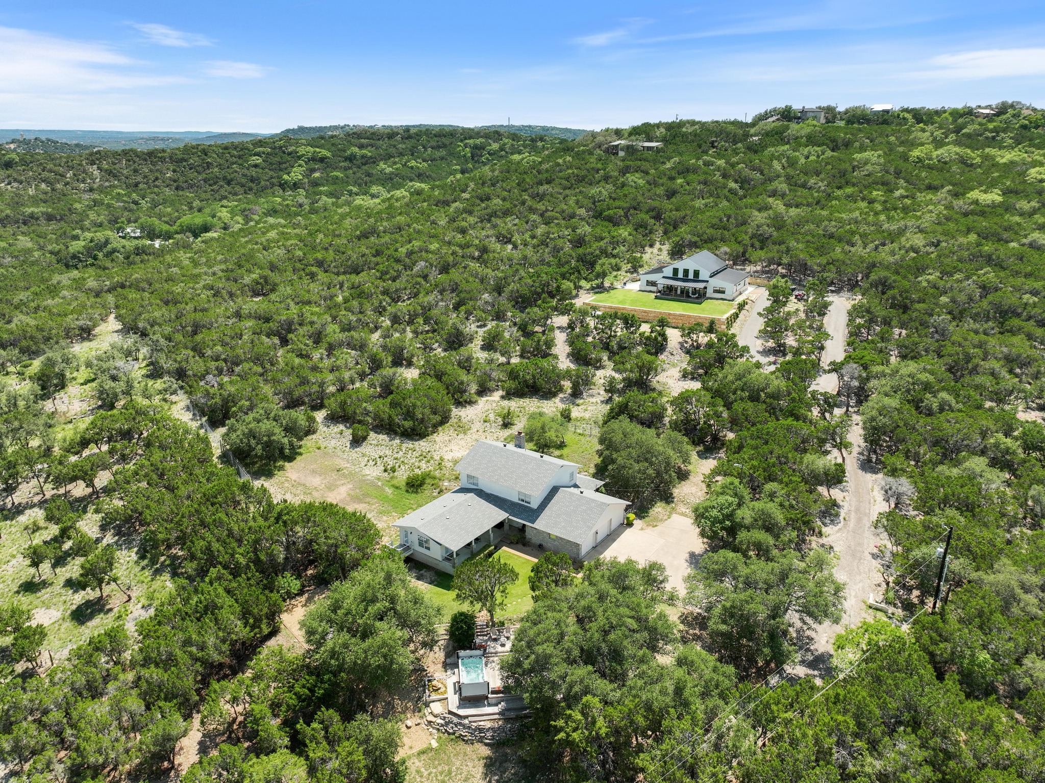 11104 Trails End Road Leander, TX 78641 - Photo 36 of 40 an aerial view of residential houses with outdoor and green space