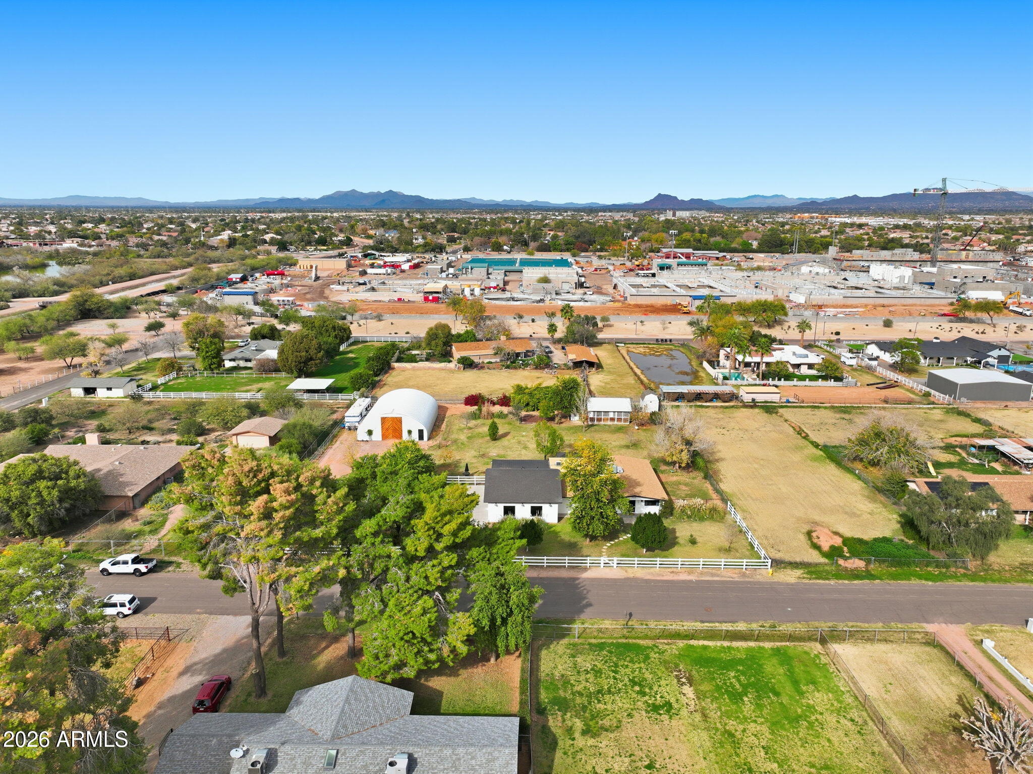 2858 East Redfield Road Gilbert, AZ 85234 - Photo 7 of 60 an aerial view of residential houses with outdoor space