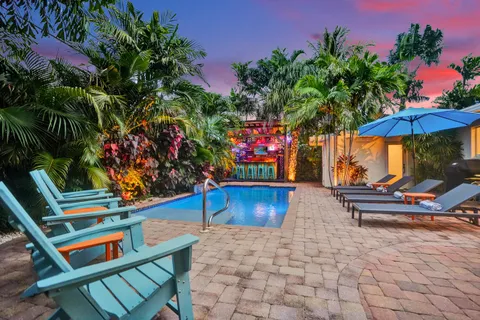a outdoor space with chairs