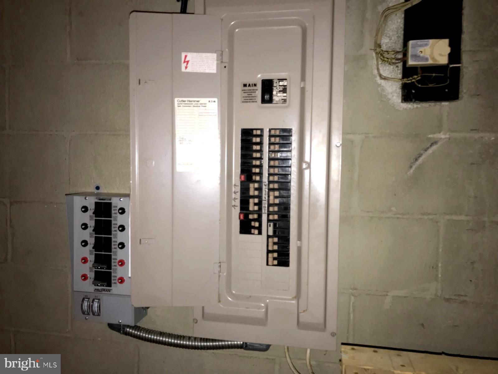 2712 Garrett Road White Hall, MD 21161 - Photo 32 of 48 200 amp service and EMG transfer switch