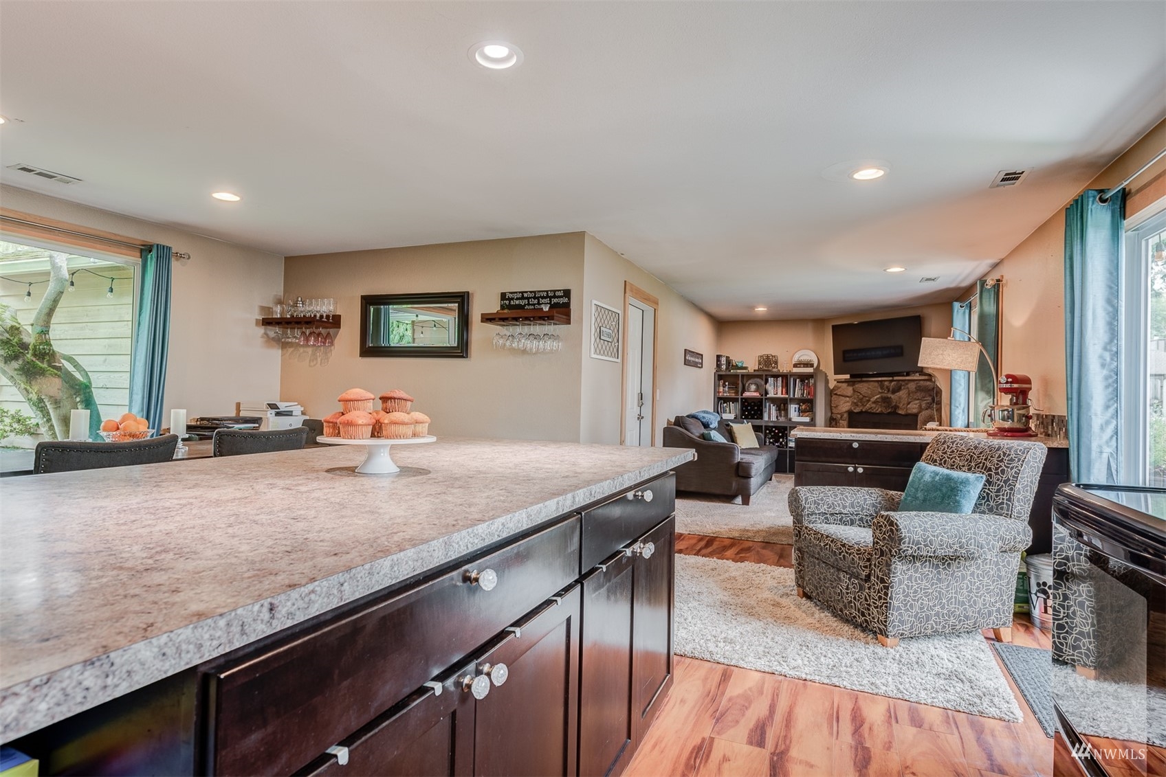 1825 225th Street Southeast Bothell, WA 98021 - Photo 14 of 30 a living room with furniture and a flat screen tv