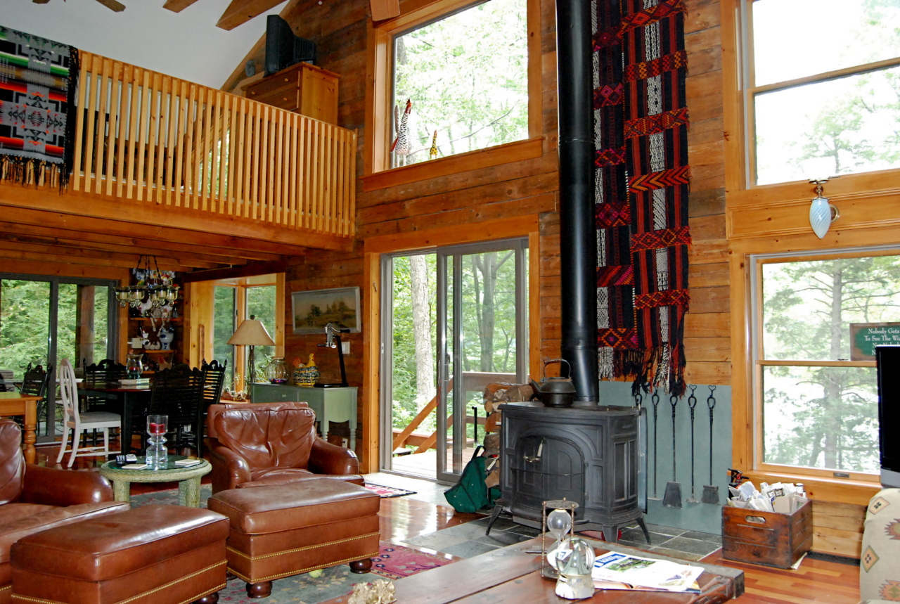 40 Bidwell Road Monterey, MA 01245 - Photo 14 of 37 GREAT ROOM WITH BIG WOODSTOVE