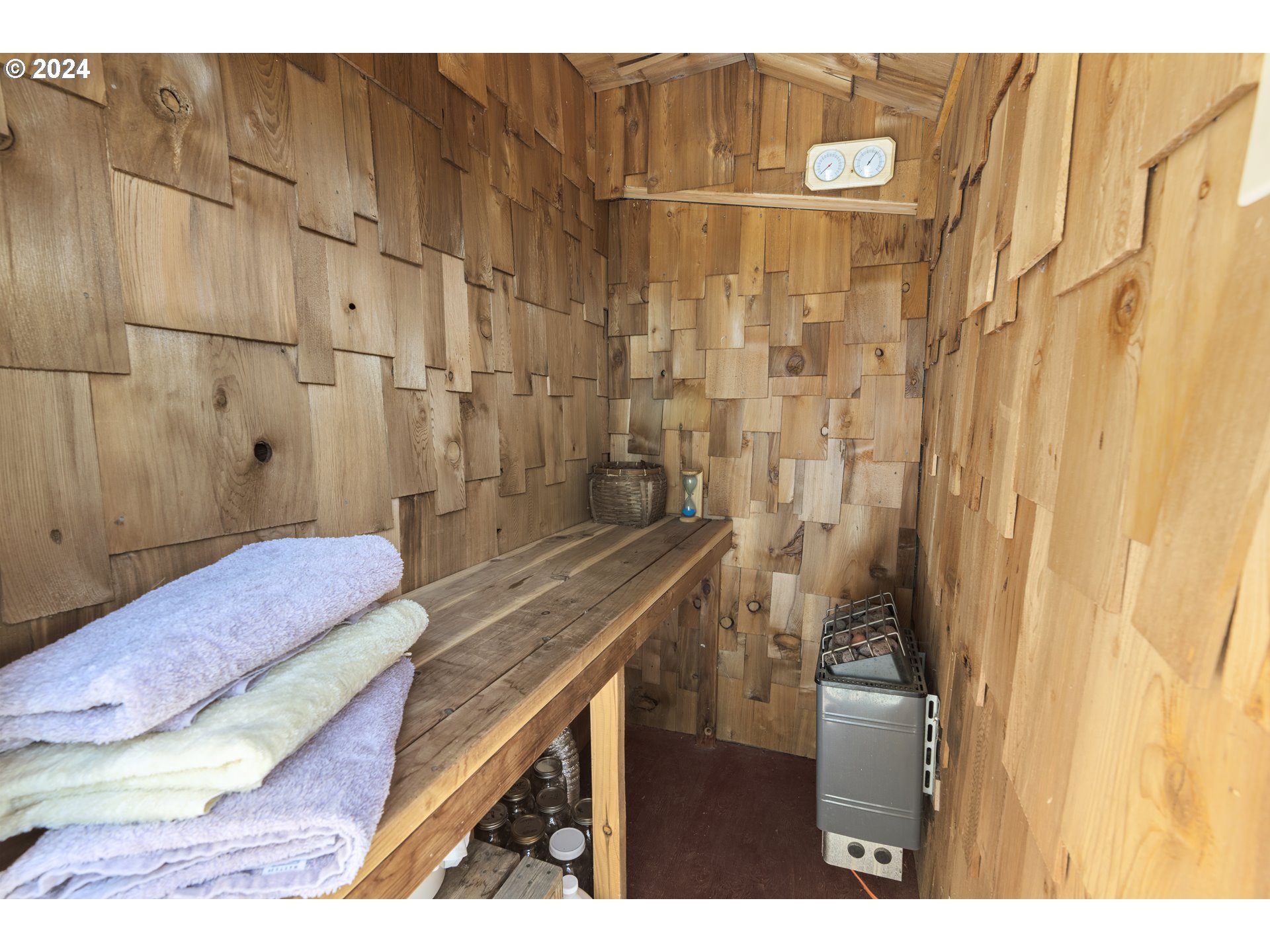43479 Old Foothill Road Richland, OR 97870 - Photo 18 of 44 a bathroom with a granite countertop sink a mirror and shower