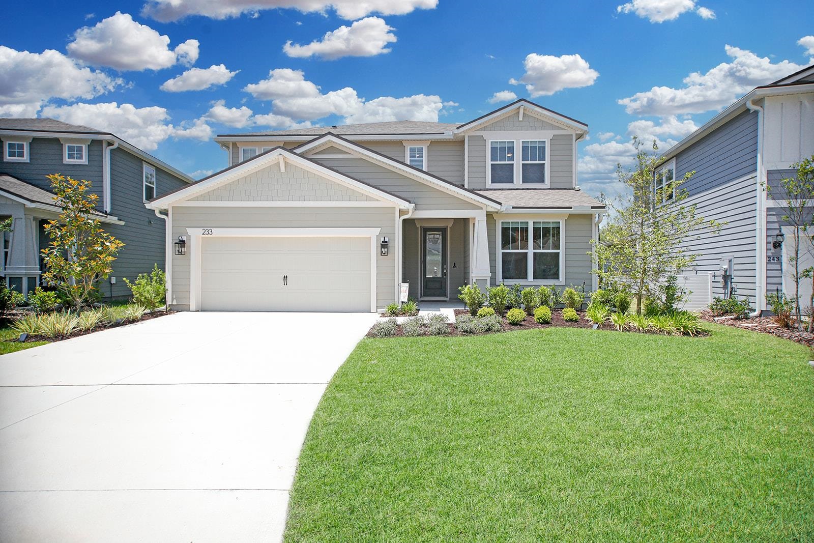 233 Red Barn Road St. Augustine, FL 32092 - Photo 35 of 40 a front view of a house with garden