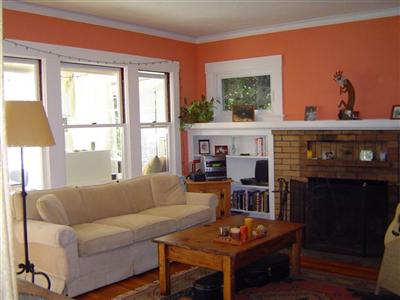 1844 Fifth Avenue San Rafael, CA 94901 - Photo 2 of 5 a living room with furniture a window and a fireplace