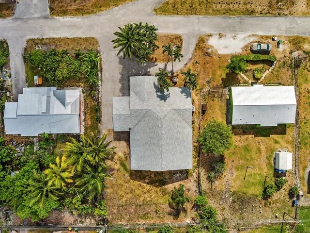 a view of an ocean and a building