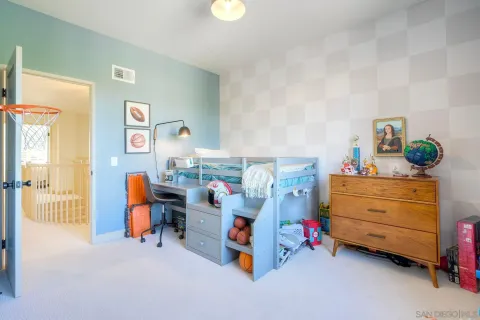 a children room with toys