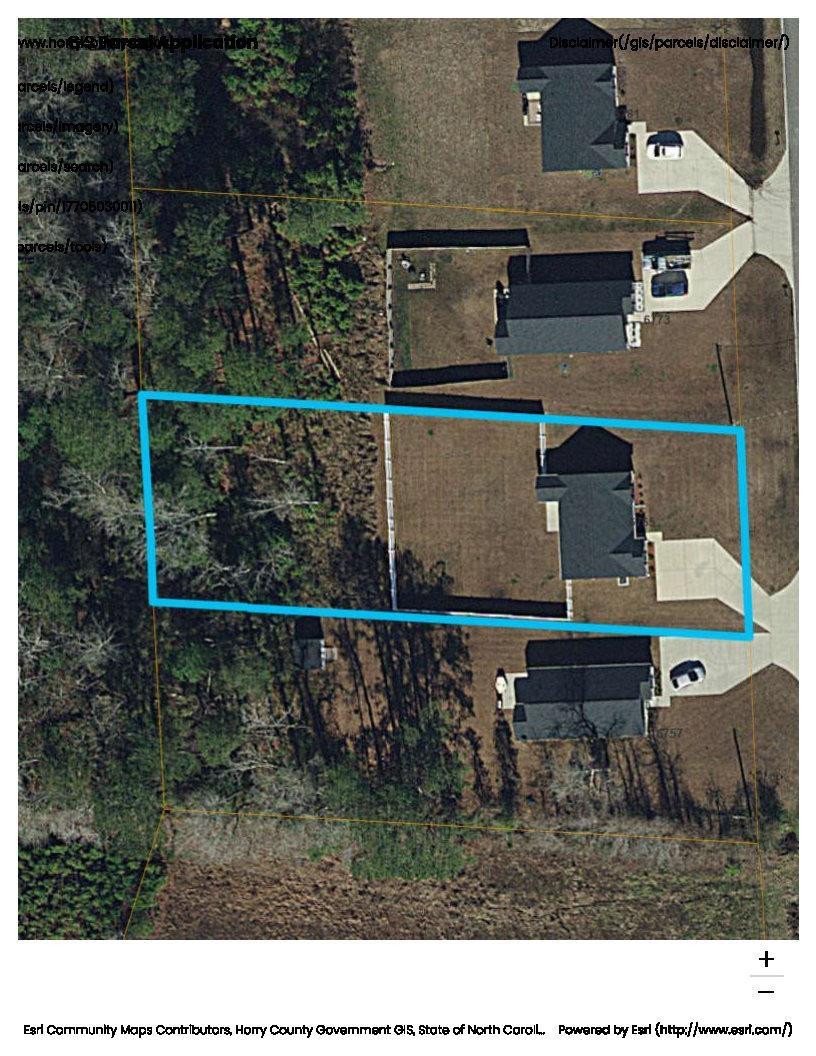 6765 Highway 66 Loris, SC 29569 - Photo 20 of 20 Map showing location, along with front and rear ya