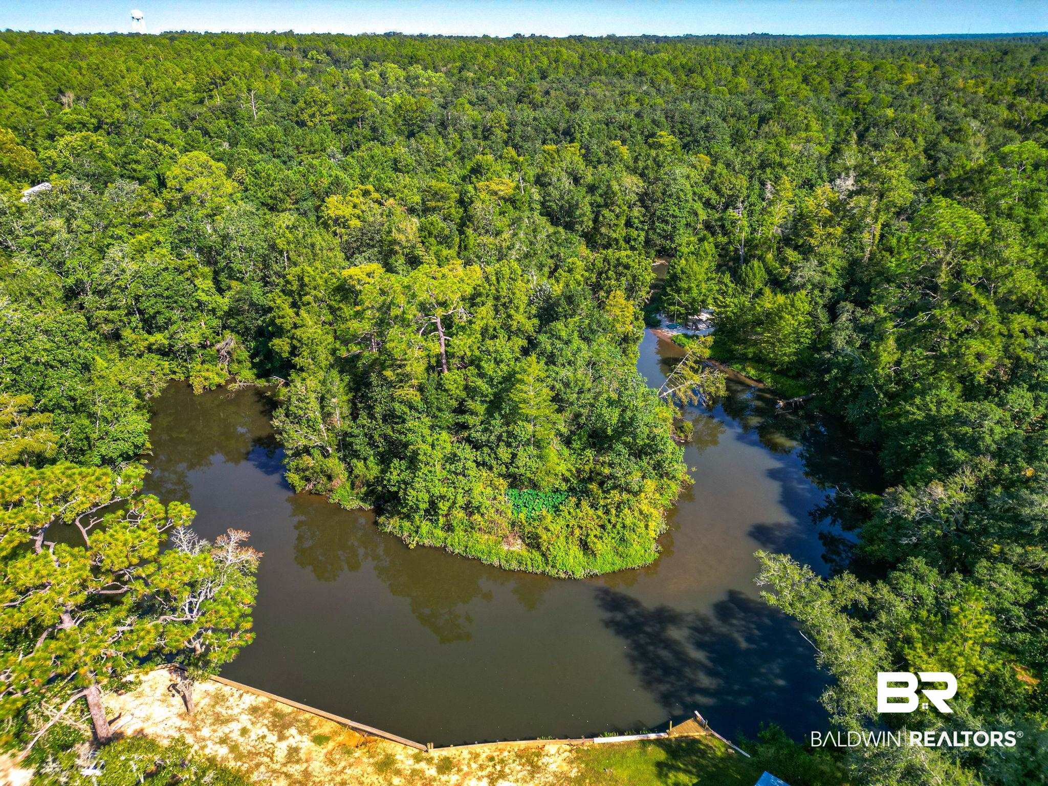 12855 Woodhaven Dairy Road West Silverhill, AL 36576 - Photo 8 of 27 Aerial view of a large body of water