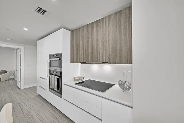 a dining room with furniture and a table