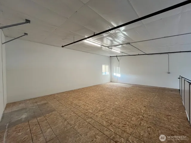 a view of a room with an empty space