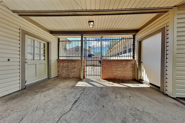 a view of front door