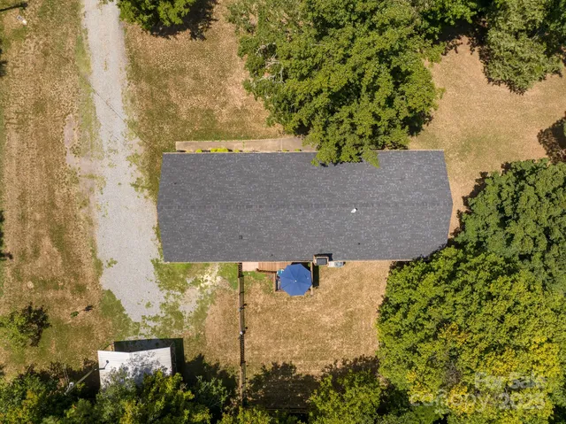 aerial view of a house