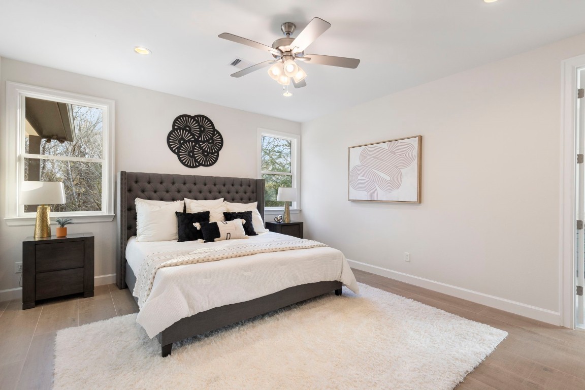 3223 Tamy Lane Brenham, TX 77833 - Photo 25 of 50 a bedroom with a bed and a table