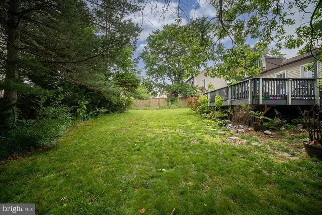 a view of backyard with green space