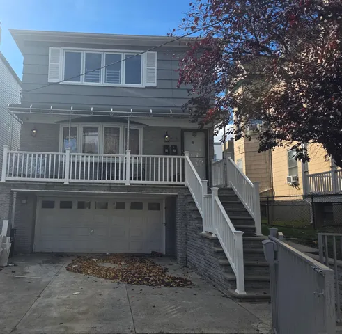 a view of a house with a deck