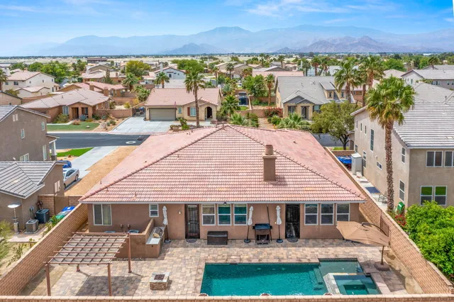 a aerial view of a house